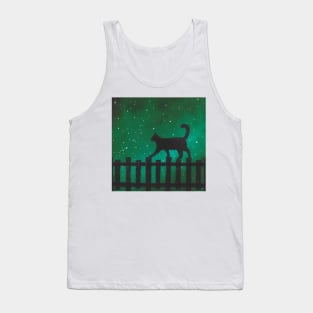 Cat on the fence Tank Top